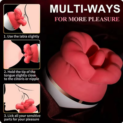 Lips of Lust – Rose Licking & Sucking Vibrator 🌹💋💦