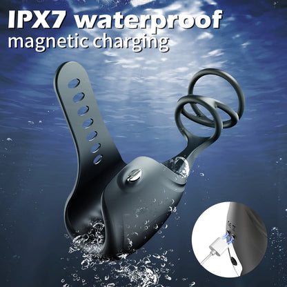 PulseLock X – 3-in-1 App-Controlled Cock Ring & Glans Massager 🔒📱💥