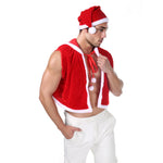 🔥Jingle Tease Santa Crop Set – Hat + Cape Edition🎅❄️