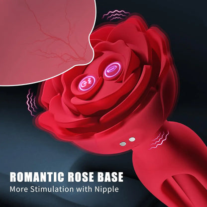 RoseThrob – Vibrating Flower Plug for Girls Who Bloom Wild 🌹💓🍑