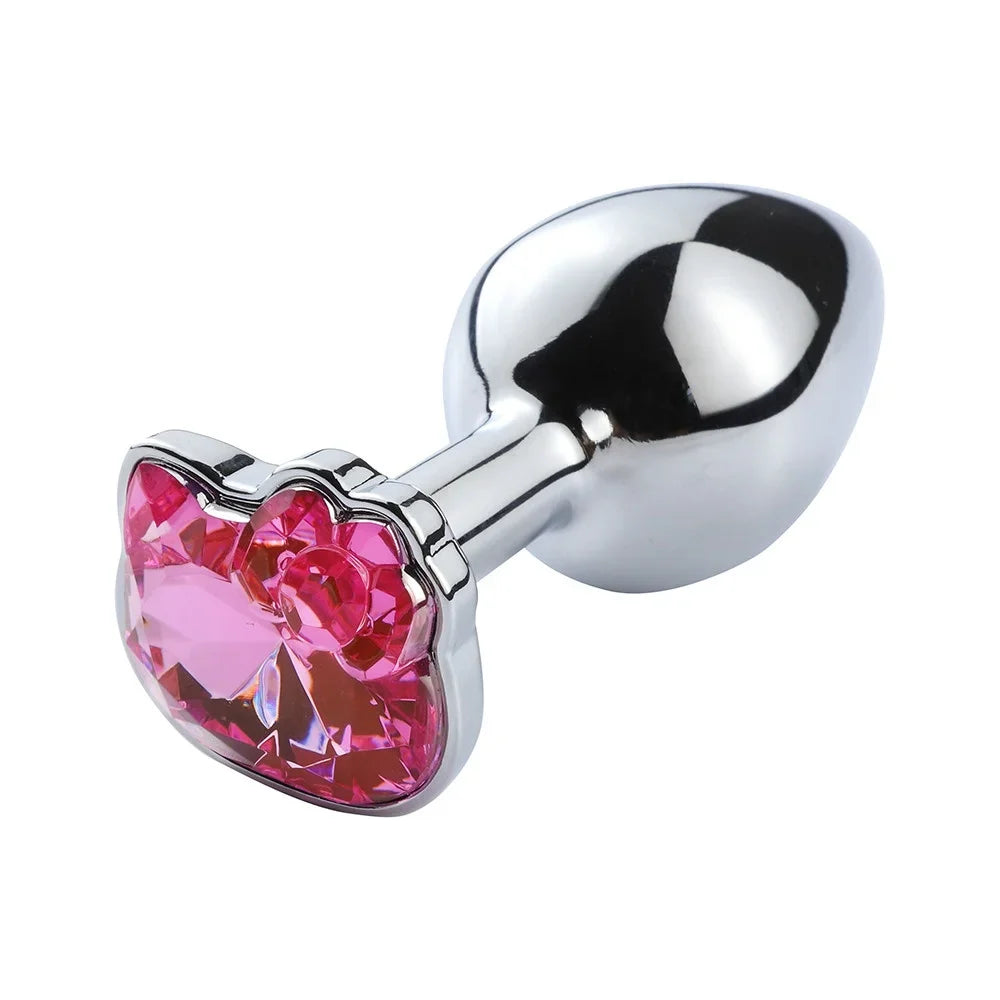 Kitty Jewel – Ice & Fire Metal Butt Plug Set 💎🔥❄️