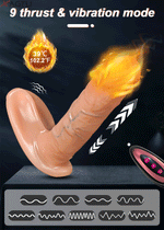 CoreHeat – Realistic Heated Dildo with Remote Thrust Control 💘🧲🔥