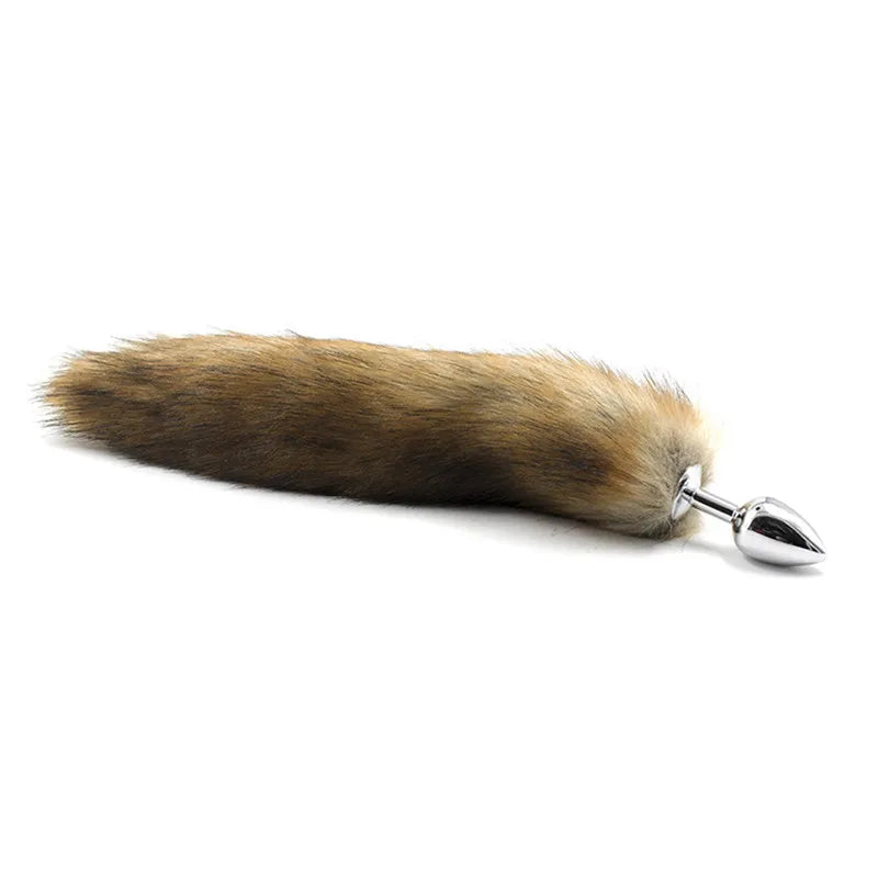 FoxyTamer – Classic Metal Plug with Realistic Tail Tease 🦊💋🔥