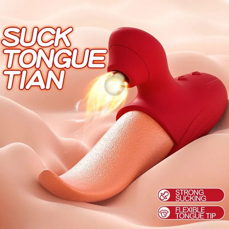 LustFlick – Realistic Tongue Licker with Suction & 7 Vibe Modes 👅💦🔥