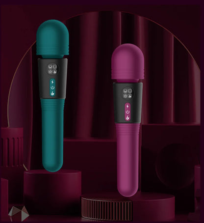 DualRush Vibe – Double-Ended Wand for All-Around Ecstasy 💚💋⚡