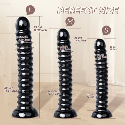 Ribbed DepthMaster XXL Suction Plug 🖤🔥💦
