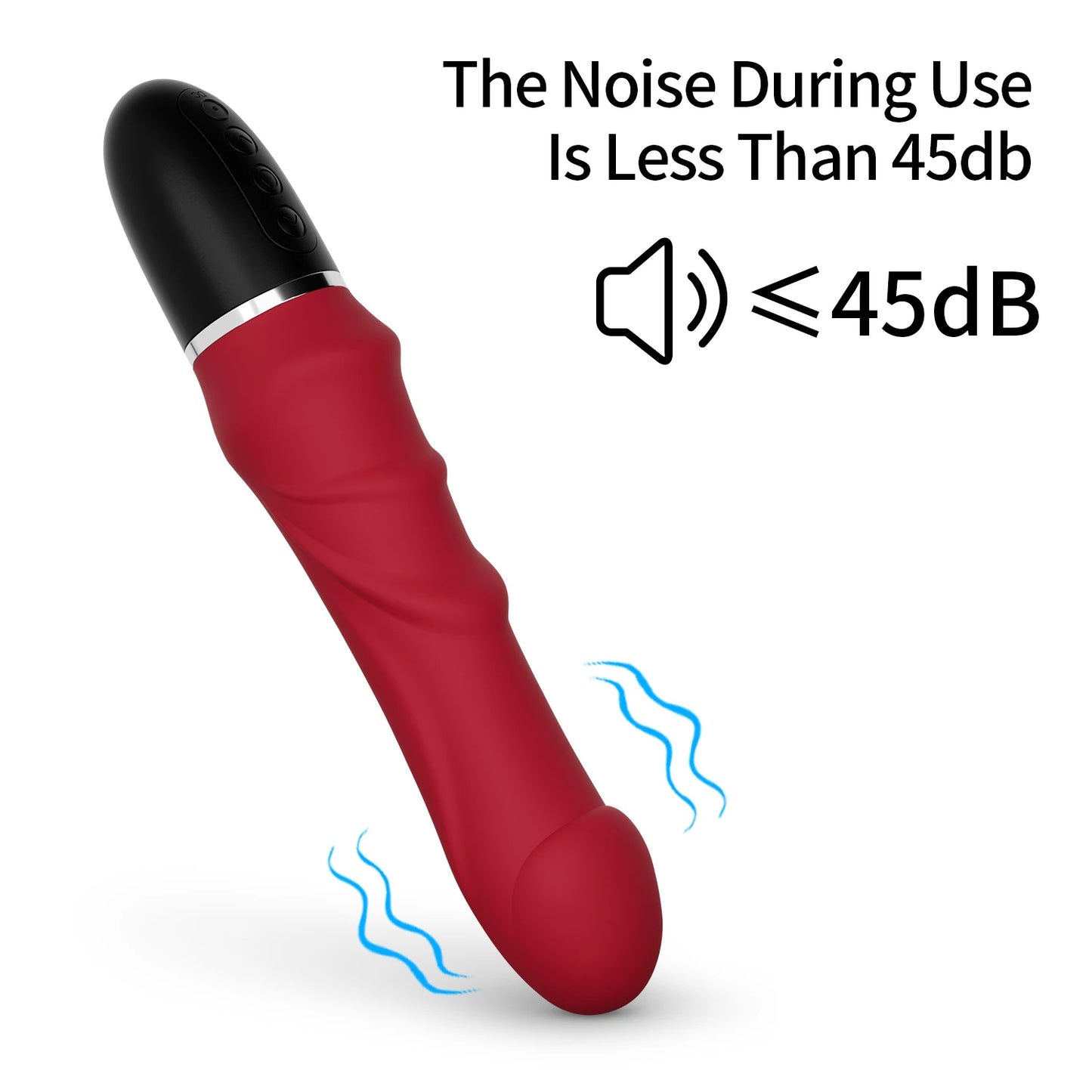 PulseRod – RealFeel G-Spot Dildo with Head Vibration & Wave Control 🍆⚡🖤