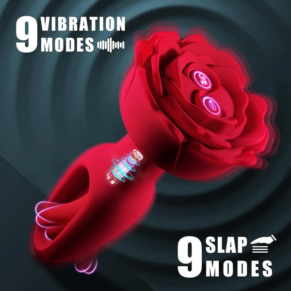 RoseThrob – Vibrating Flower Plug for Girls Who Bloom Wild 🌹💓🍑