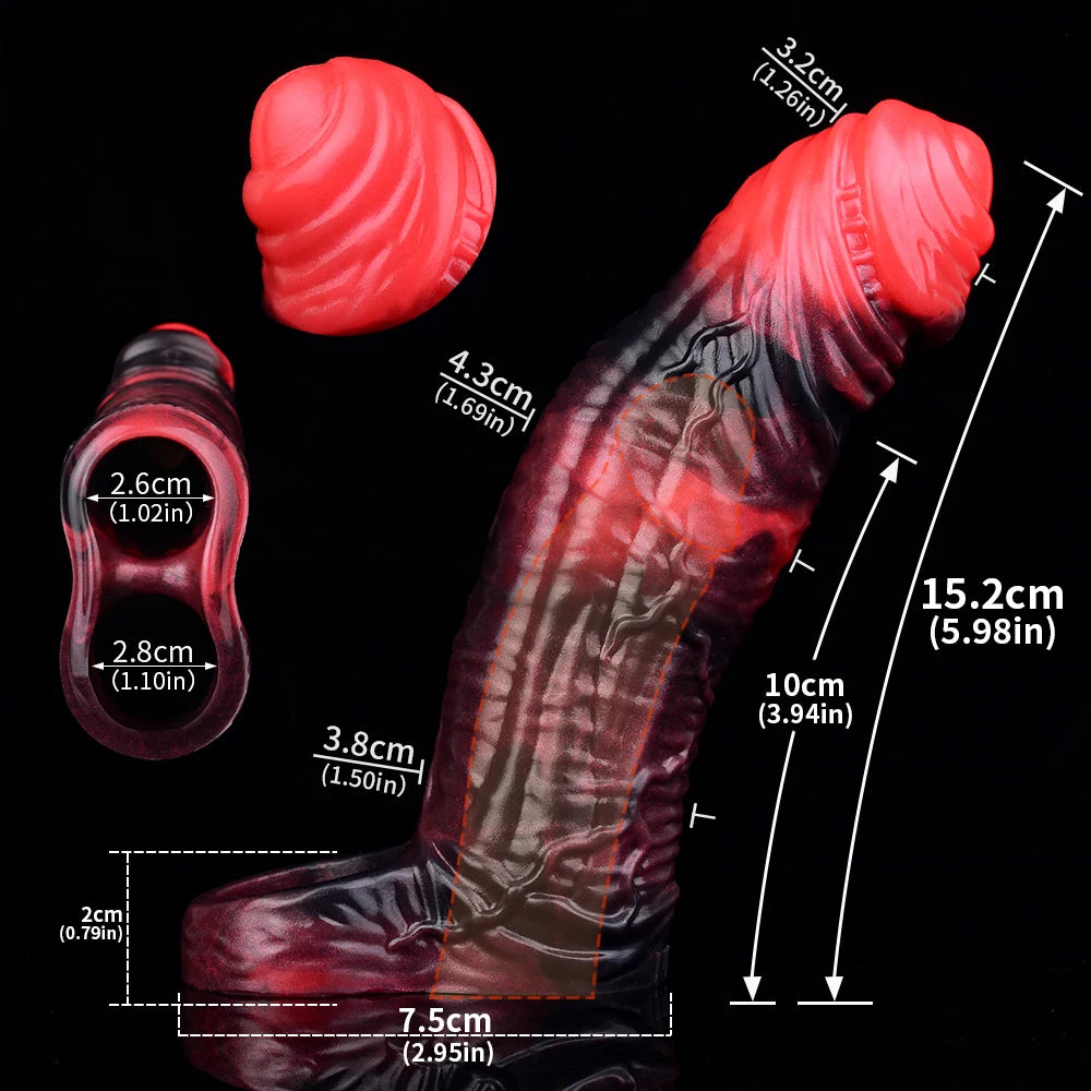 Inferno Pulse – Remote-Controlled Vibrating Penis Sleeve 🔥💣