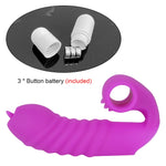 Vibrakiss – Finger Control Clit Flicker with Ribbed Anal Tip 💋🔥