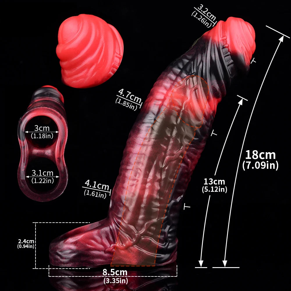 Inferno Pulse – Remote-Controlled Vibrating Penis Sleeve 🔥💣