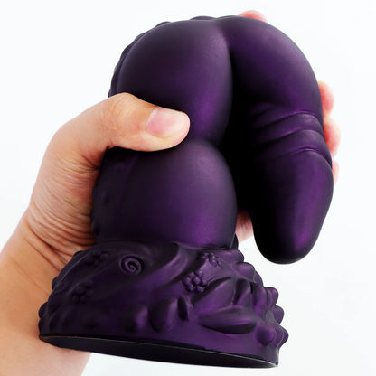 DrakoLust X – Dual-Layer Dragon Dildo with Ultra-Real Veins & Suction Base 🐉💜🔥