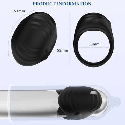 VibeGrip X – Remote-Controlled Cock Ring with Glans Stimulation & Vibrating Core 💥📱