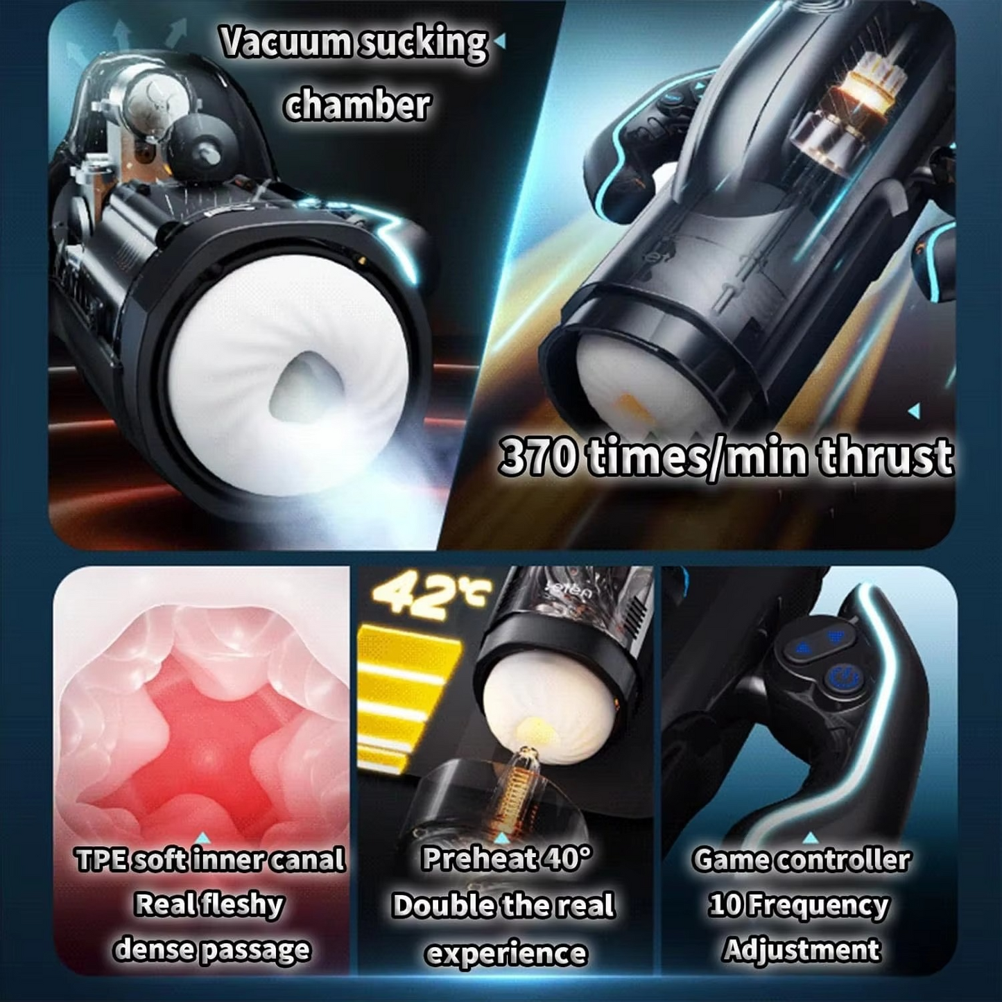 The Bermuda Storm – USB Charged Storm of Suction, Vibration & Heat 🔥💦