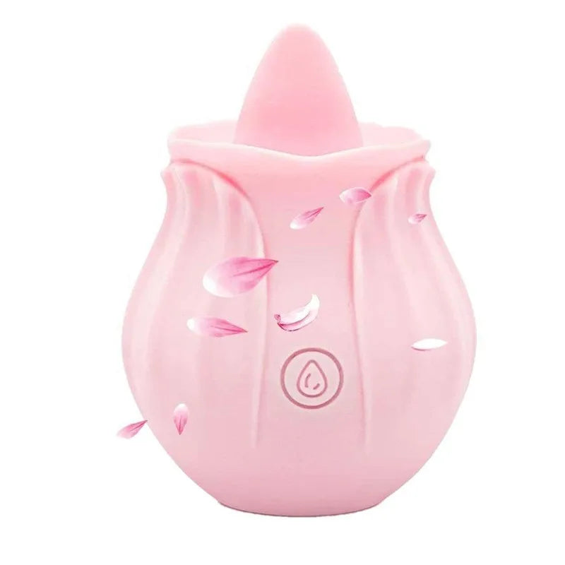 Blush Rose Tongue Vibrator 🌸