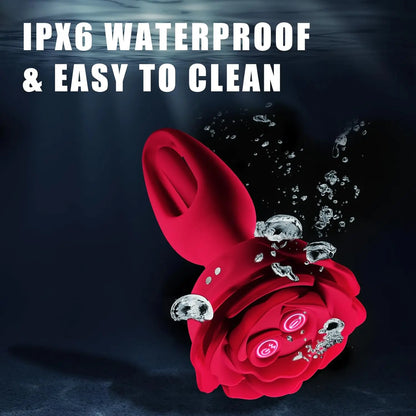 RoseThrob – Vibrating Flower Plug for Girls Who Bloom Wild 🌹💓🍑