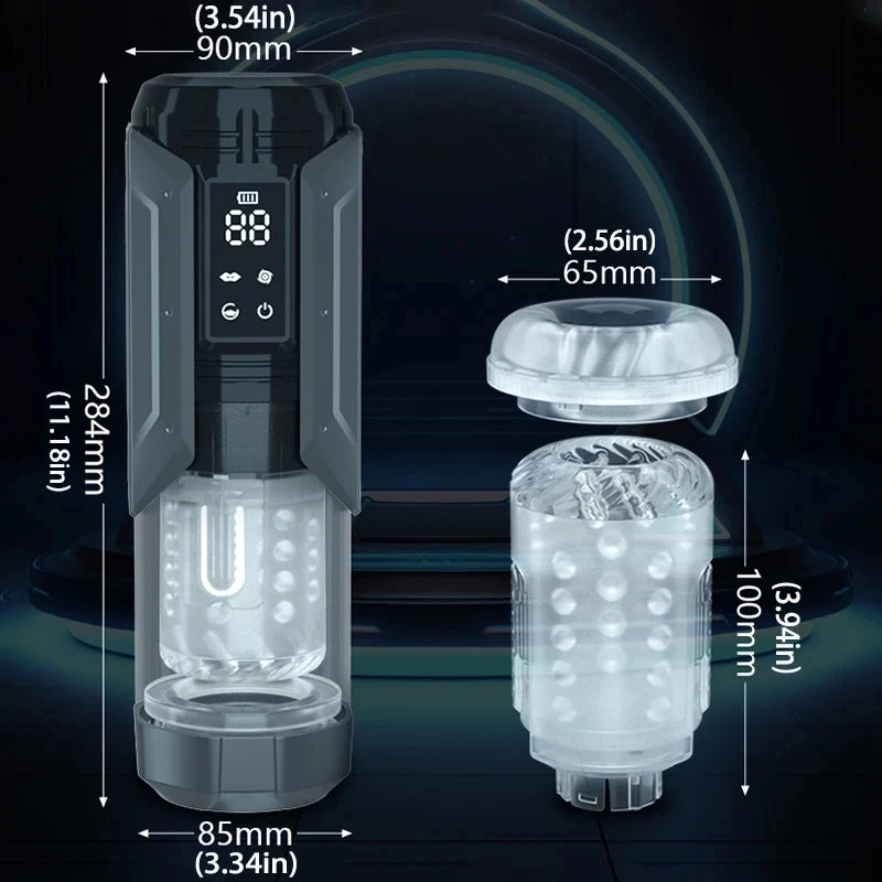 PowerGrip 3D – Thrust & Suction Smart Masturbator 2.0🔥