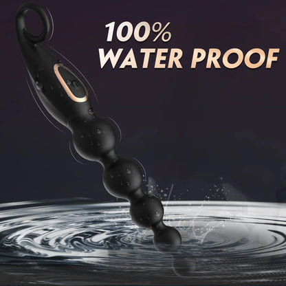 RippleRush – Vibrating Beaded Plug for Rolling Backdoor Bliss 🖤🍆💦
