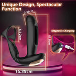 DeepPulse Prostate Massager with Flapping Shaft & Vibrating Cock Ring 💥🍑💦