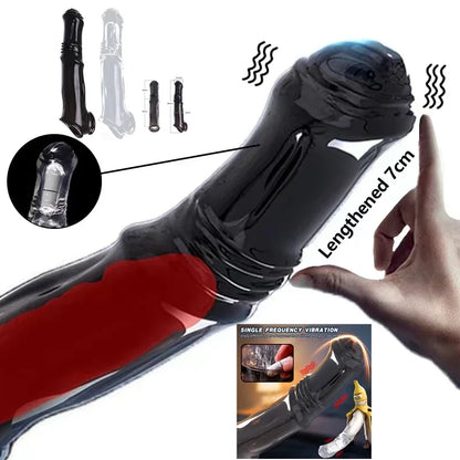 Titan Surge – 7cm Vibrating Penis Extender 💥🔋