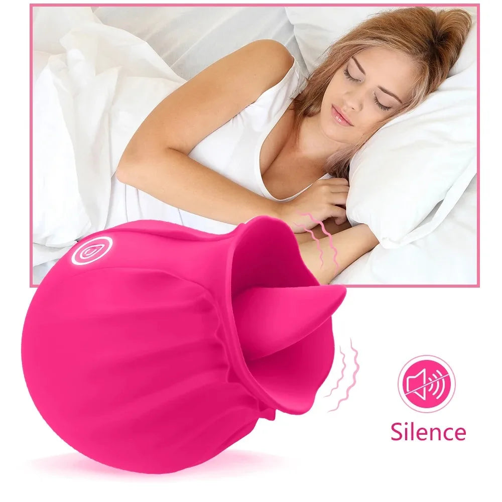 Blush Rose Tongue Vibrator 🌸