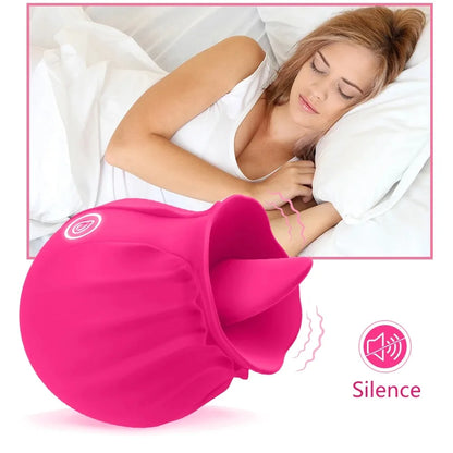 Blush Rose Tongue Vibrator 🌸