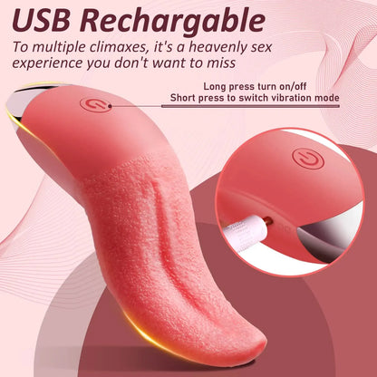 BlushLick – Heated Tongue Vibrator with 10 Modes & Wet Wave Stimulation 👅💗🔥