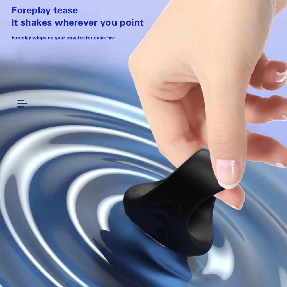 VibeGrip X – Remote-Controlled Cock Ring with Glans Stimulation & Vibrating Core 💥📱