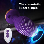 PurplePulse – Remote Rose Vibrator for Backdoor Bliss 🍑🌹💜