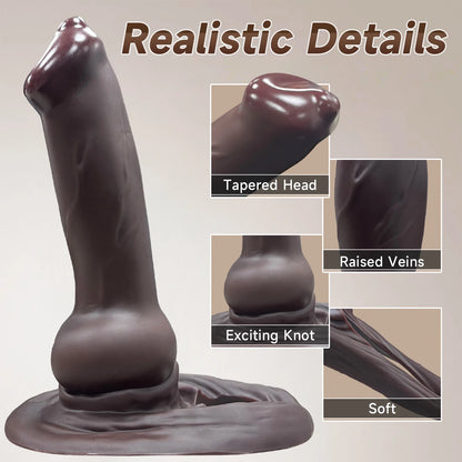 DeepStretch Supreme Cock Sleeve with Testicle Harness 🍫🔥