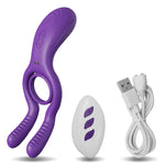Dual Vibrating Clit & Cock Ring – 12-Mode Pleasure Enhancer⚡🔥