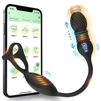 Inferno Flex – App-Controlled Telescopic Prostate Massager 🔥📱🍑