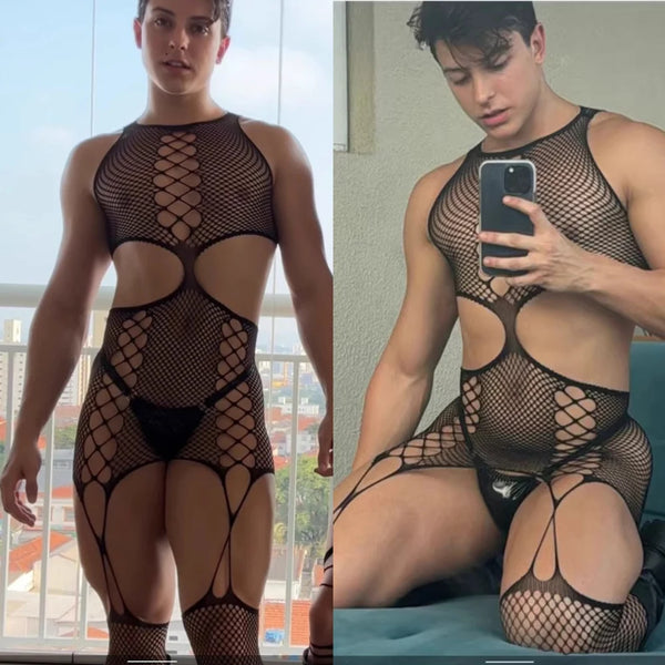 Net Play Bodystocking 🖤🐾🔥