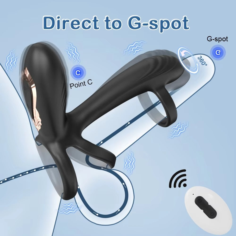 VibeLock 360 – Dual Motor Twisting Cock Ring