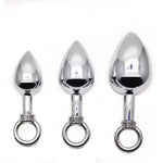 Steel Tease – Metal Ring Anal Plug Set 🔗❄️🍑