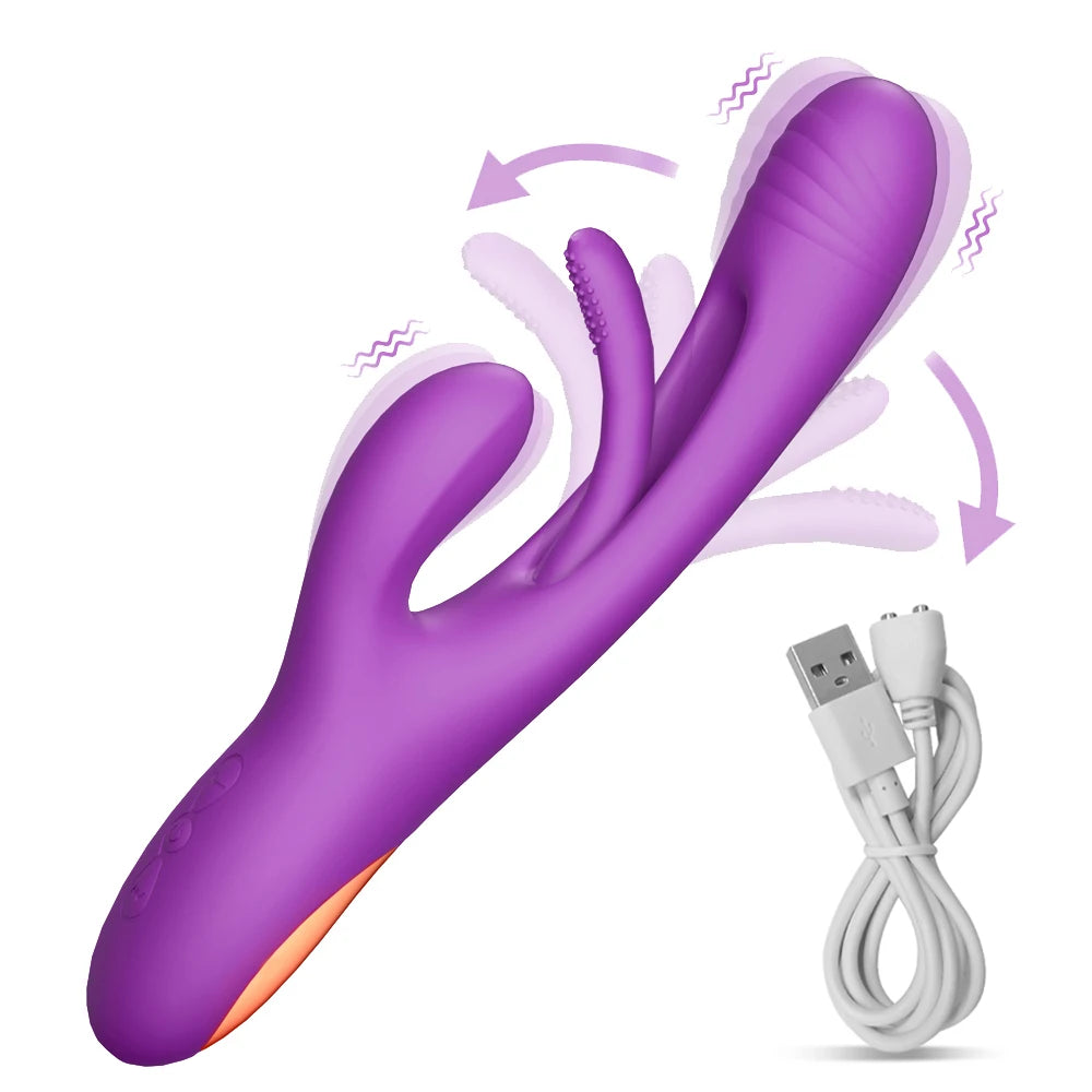 ThrustMuse Clitoral Flicker & G-Zone Rabbit Vibe 🔥👅💜