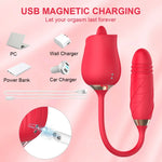 RoseBloom Thruster – 3-in-1 Licking, Sucking & G-Spot Vibe 🌹💦👅