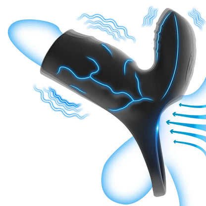Black Thunder Dual-Ring Vibrator 🔥