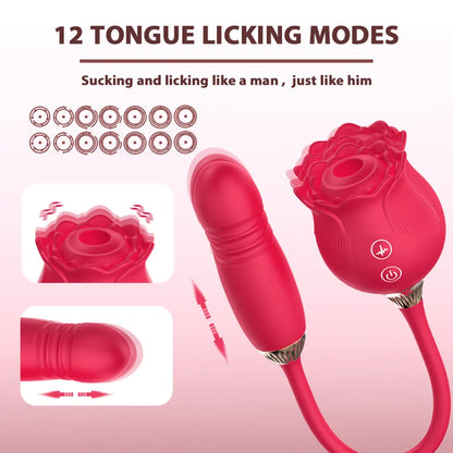 BlushBloom 2-in-1 Rose Vibrator 🌹💓💦