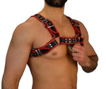 Gladiator Grip – Leather Pouch Harness Bodysuit 🖤⚔️
