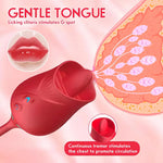 RoseBloom Thruster – 3-in-1 Licking, Sucking & G-Spot Vibe 🌹💦👅
