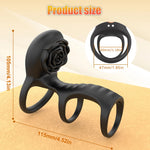 RosePulse Pro – Dual-Motor Cock Ring with Remote & App Control 🌹📱
