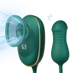 VibeLust Duo – Nipple Sucker & Pulsing Dildo Set 💚👅💥