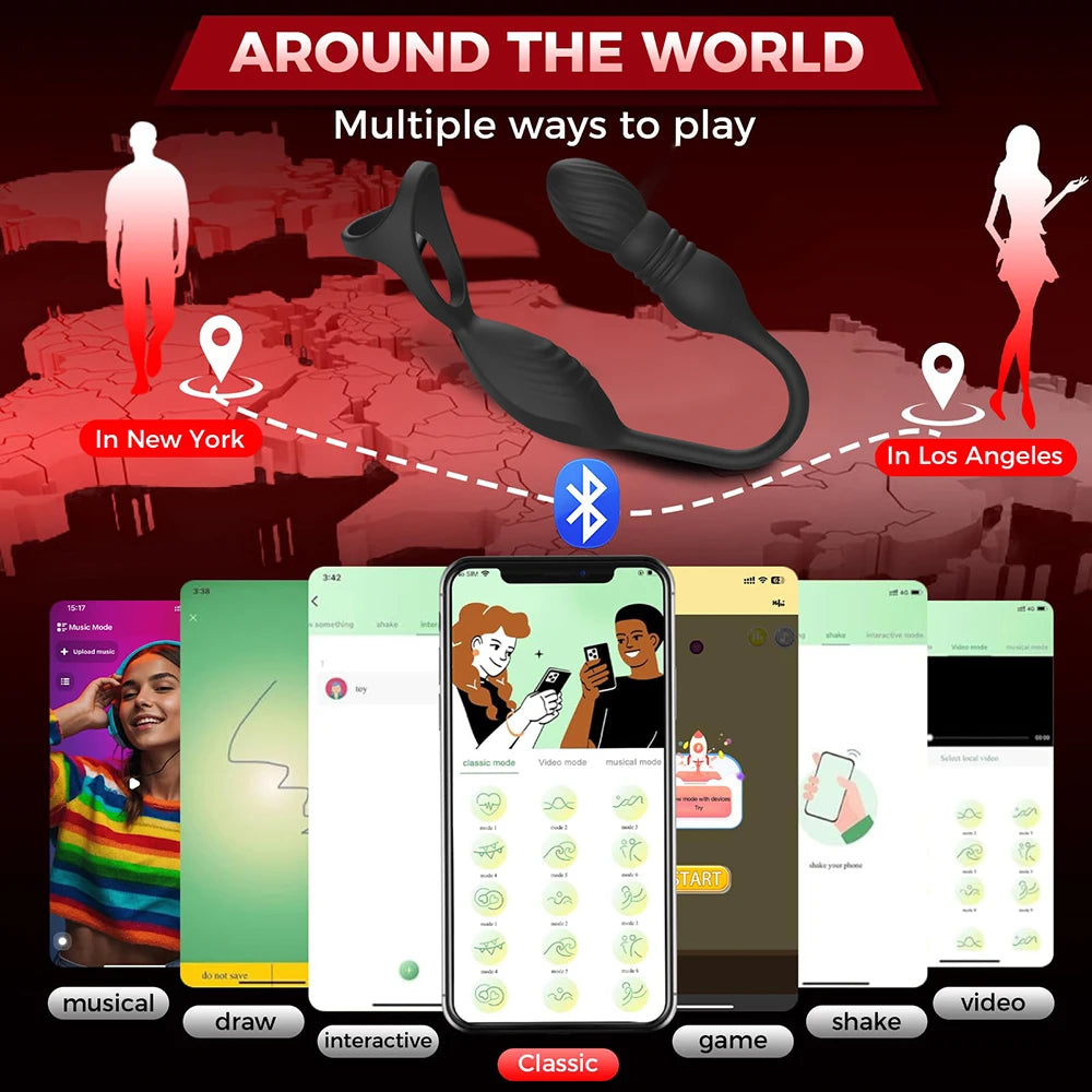 Inferno Flex – App-Controlled Telescopic Prostate Massager 🔥📱🍑