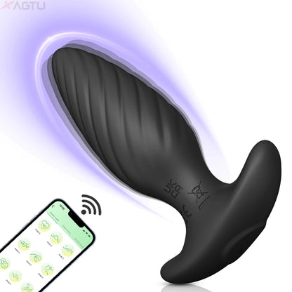 VibeCommand – App-Controlled Spiral Butt Plug for Couples & Solo Play 📱🌀🍑