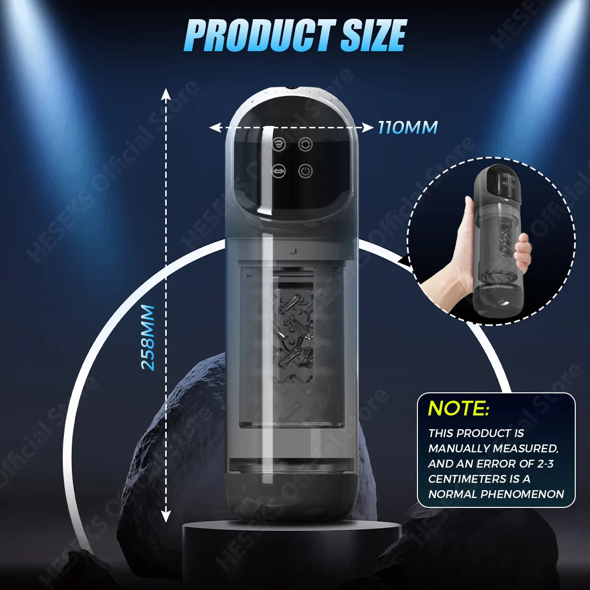 ThrustTrainer X – Smart LCD Stroker with Pump & Lick Modes 📈👅