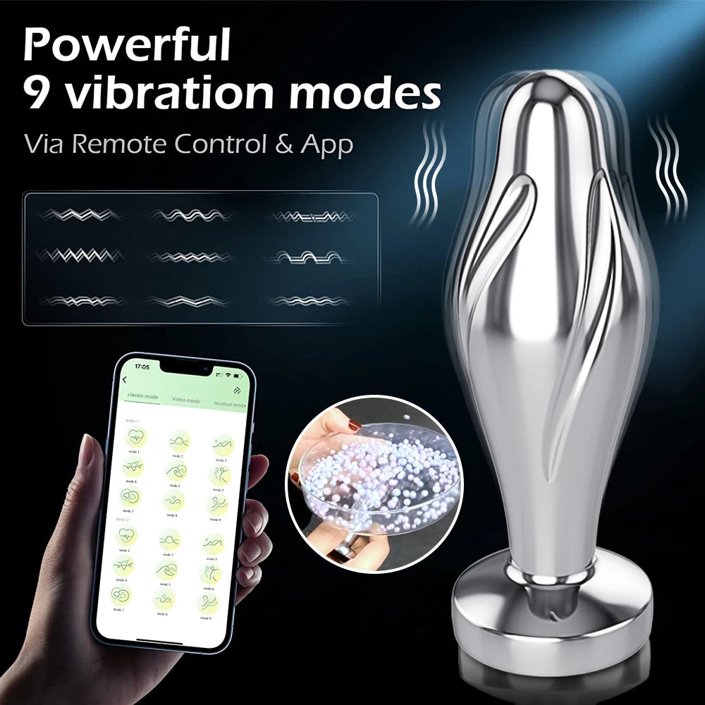 PulsePlay™ App-Controlled Vibrating Butt Plug