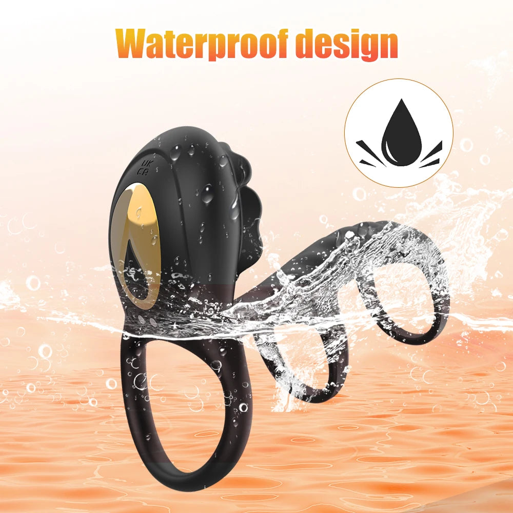 RosePulse Pro – Dual-Motor Cock Ring with Remote & App Control 🌹📱