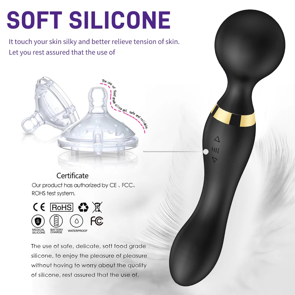 PulseGlide Duo Wand ⚡💜💦