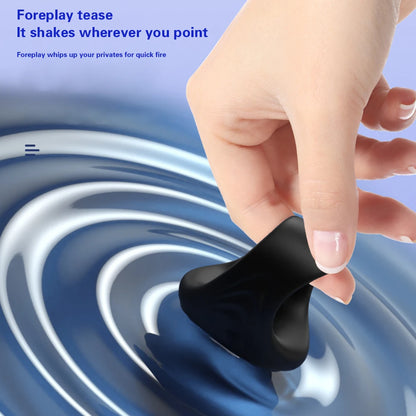 VibeGrip X – Remote-Controlled Cock Ring with Glans Stimulation & Vibrating Core 💥📱
